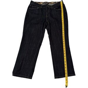 St. John’s Bay Capris Womens 12P Dark Blue Lightweight Denim Capri Pockets